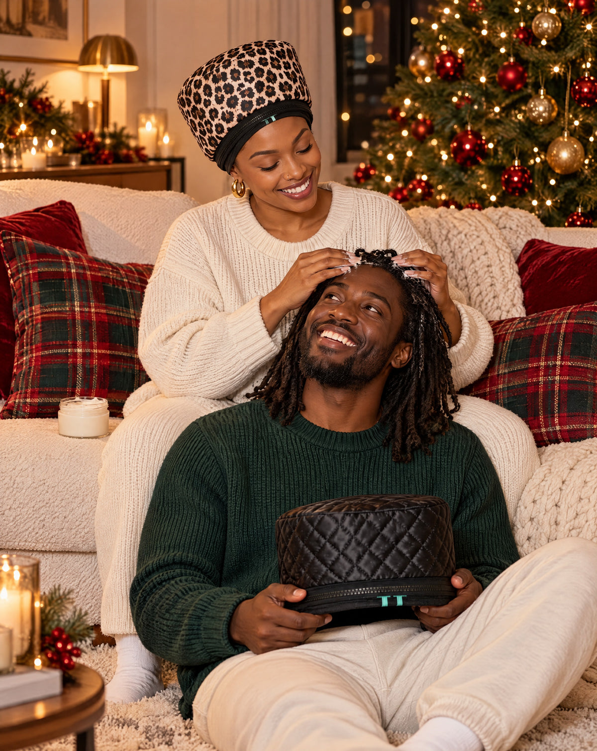 Couples Christmas with the TT Heat Hat