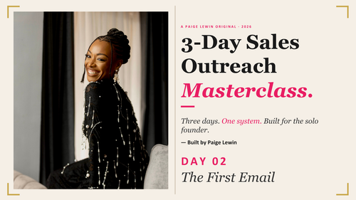3 DAY COLD EMAIL OUTREACH MASTERCLASS (PRE-RECORDED)