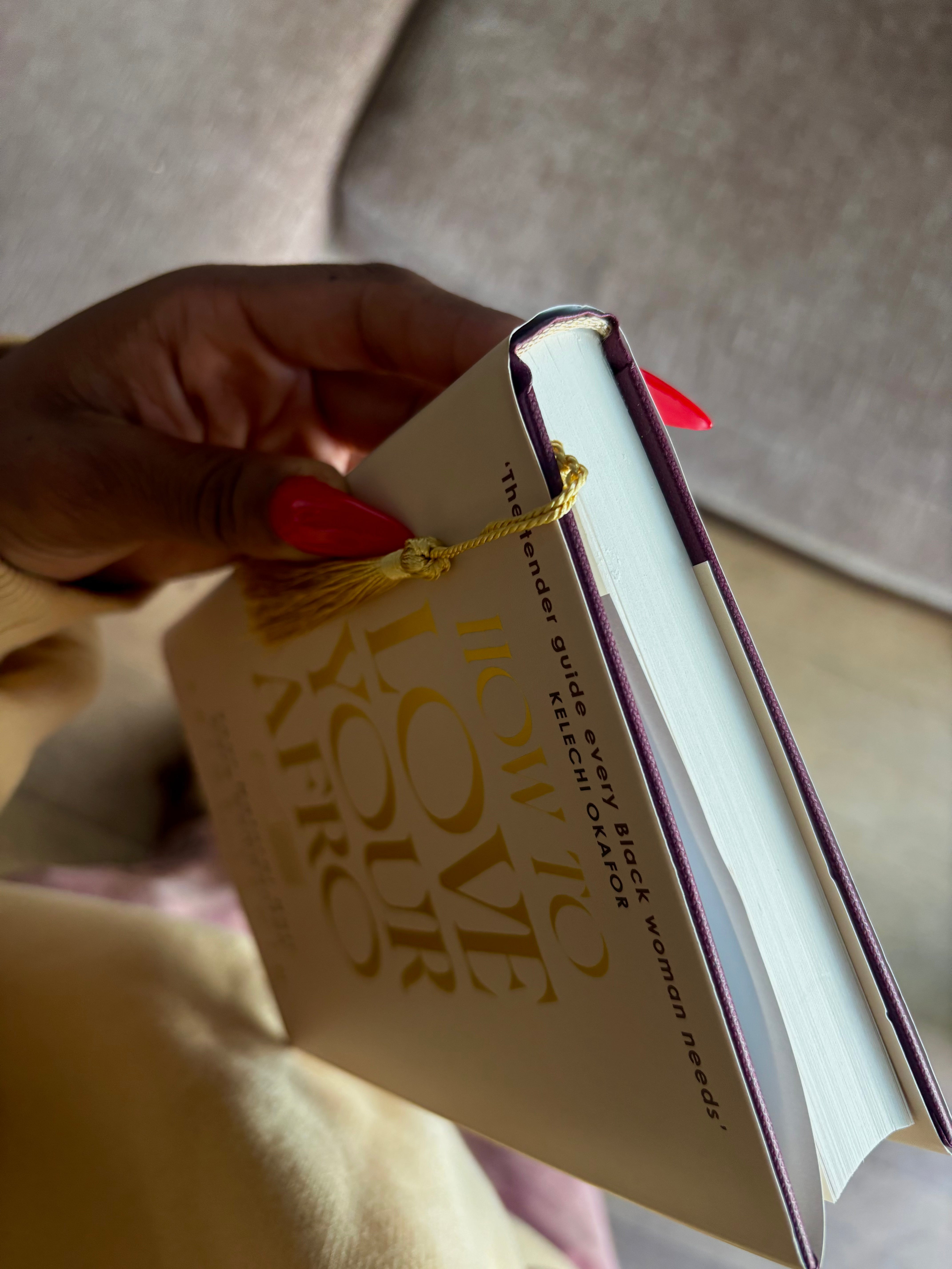 Official How To Love Your Afro Custom Gold Brass Bookmark - Collectors Item
