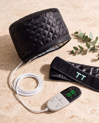 PRE-ORDER TT Midnight Set — Black Heat Hat + Self-Care Headband Bundle (UK Plug) | New Switch Edition 4