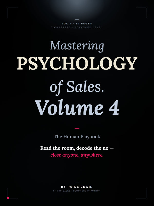 Mastering the psychology of sales